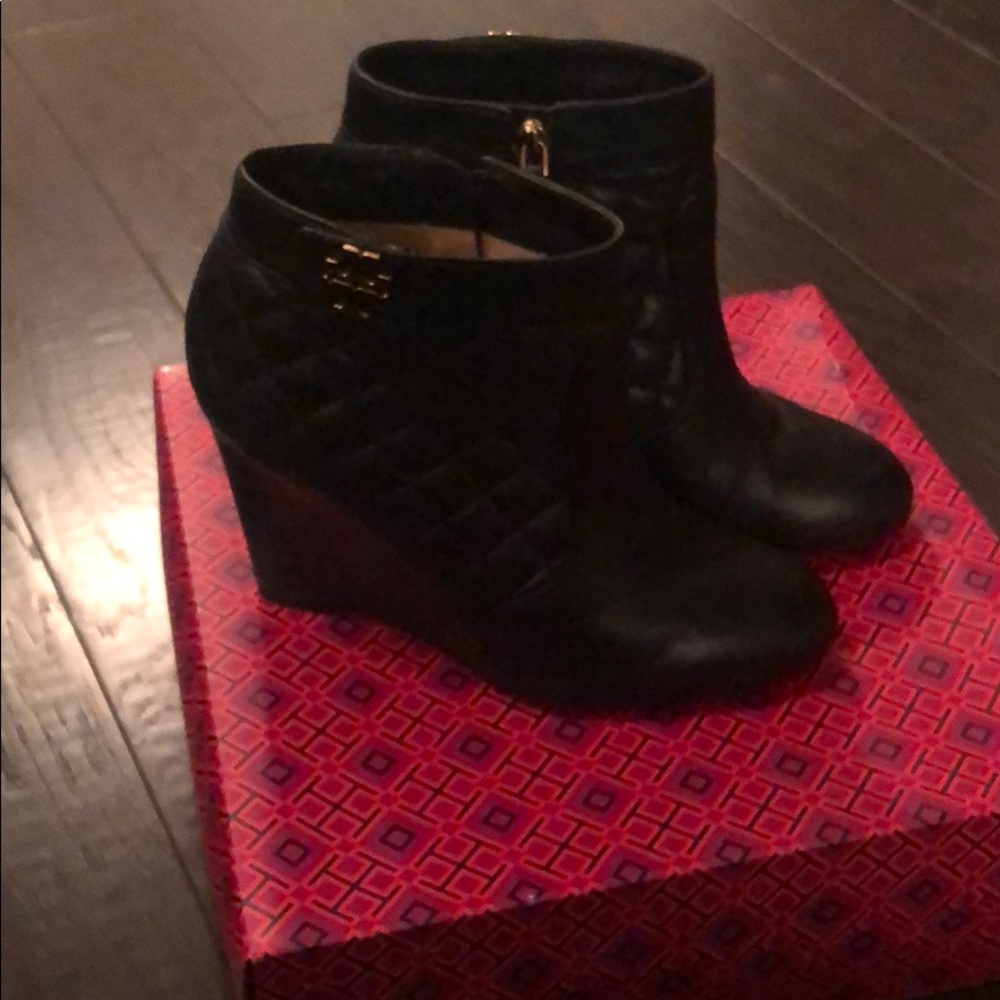 Tory Burch wedge booties